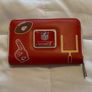 Loungefly NFL Kansas City Chiefs Red Zip-Around Wallet